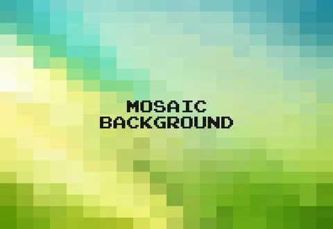 Abstract Green geometric Background, Creative Design Templates. Pixel art Gri Illustration