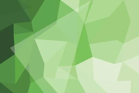 Abstract green geometric background with polygon shapes Stock Illustration