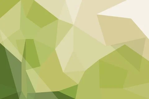 Abstract green geometric background with polygons and shades Stock Illustration