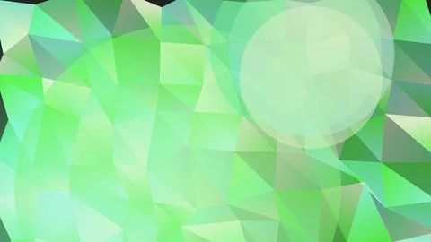 Abstract green geometric background with polygons and circles Stock Illustration