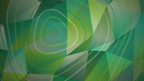 Abstract green geometric background with smooth shapes Stock Illustration