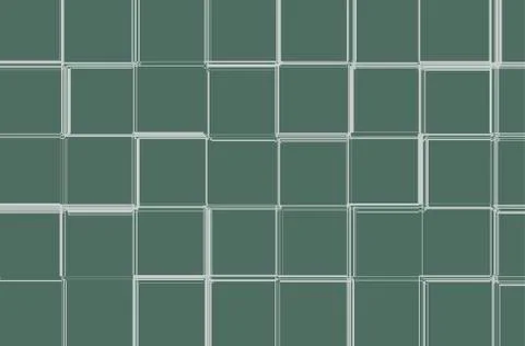 Abstract green geometric background with a squares Stock Illustration
