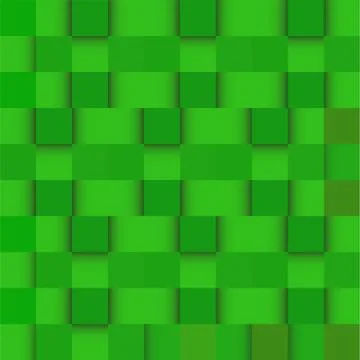 Abstract green geometric background from squares Stock Illustration