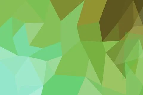 Abstract green geometric background with triangles and polygons Stock Illustration