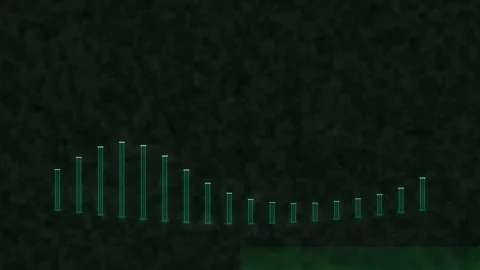 Abstract green geometric graph animation with grid and futuristic technolog.. Vidéo 345627911