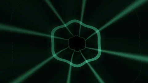 Abstract Green Geometric Light Pattern Stock Footage 340495285