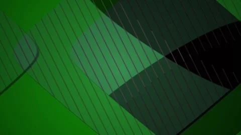 Abstract Green Geometric Motion Background with Dynamic Shapes and Lines. Stock Footage 340517952