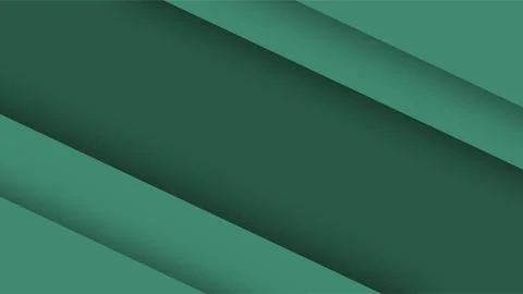 Abstract Green Geometric Paper Layers Background Design. Illustrazione stock