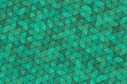 Abstract green geometric pattern with 3d cubes and shadows Illustrazione stock