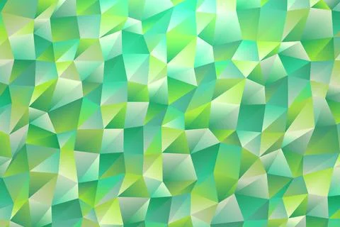 Abstract green geometric pattern with 3d cube shapes Stock Photos