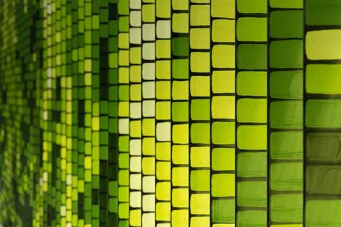Abstract Green Geometric Pattern Background 写真素材