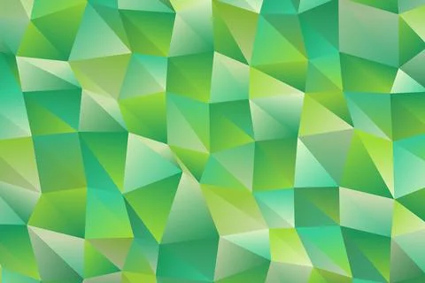 Abstract green geometric pattern background with triangles Stock Photos