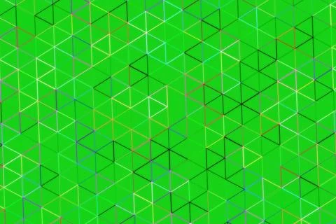 Abstract green geometric pattern with lines and shapes Stock Illustration
