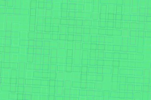 Abstract green geometric pattern with overlapping rectangles Foto stock