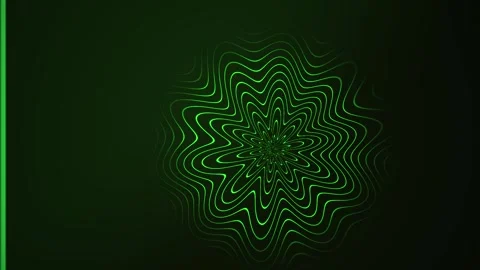 Abstract Green Geometric Pattern Pulsing Motion Background. Stock Footage 341807596