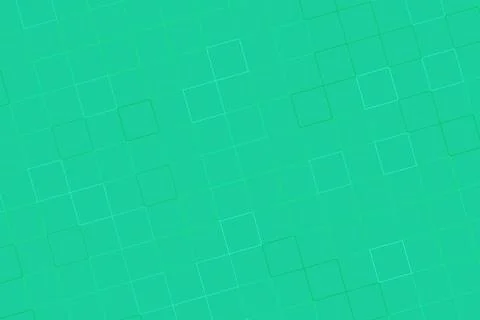 Abstract green geometric pattern with squares and lines Stock Illustration