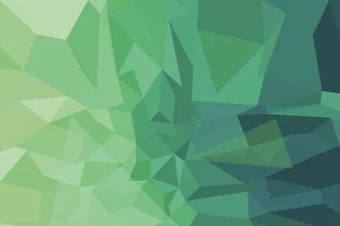Abstract green geometric pattern with triangles and polygons Stock Photos
