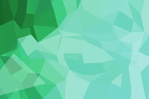 Abstract green geometric pattern with various shapes Stock Photos