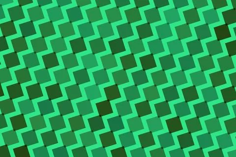 Abstract green geometric pattern with zigzag shapes Stock Illustration
