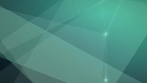 Abstract Green Geometric Polygonal Background with Connected Plexus Lines and Stock Footage 345061621