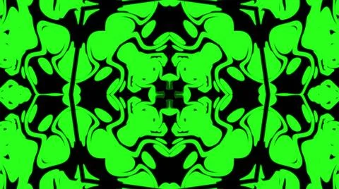 Abstract green geometric seamless pattern background. Abstract Stripes Kaleid イラスト素材