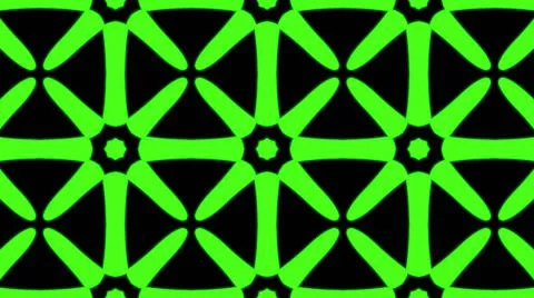 Abstract green geometric seamless pattern background. Psychedelic Colorful Ka Stock Illustration