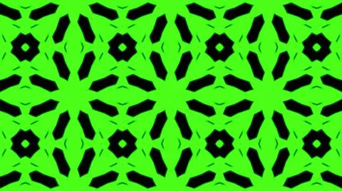 Abstract green geometric seamless pattern background. Psychedelic Colorful Ka Illustrazione stock