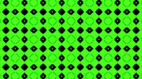 Abstract green geometric seamless pattern background. Psychedelic Colorful Ka Stock Illustration
