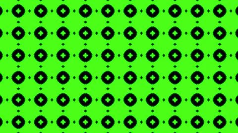 Abstract green geometric seamless pattern background. Psychedelic Colorful Ka Stock Illustration