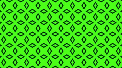 Abstract green geometric seamless pattern background. Psychedelic Colorful Ka Stock Illustration