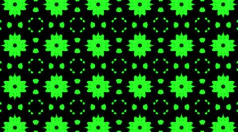 Abstract green geometric seamless pattern background. Psychedelic Colorful Ka Stock Illustration