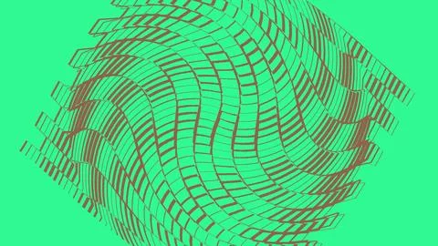 Abstract green geometric swirl pattern design Stockillustratie