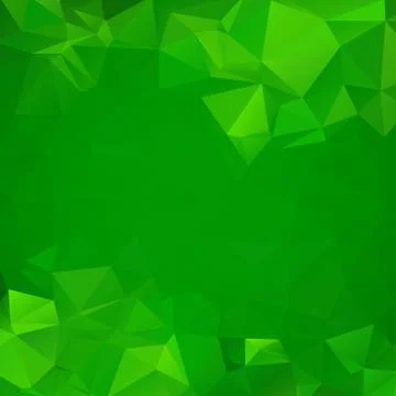 Abstract green geometric triangle background Stock Illustration