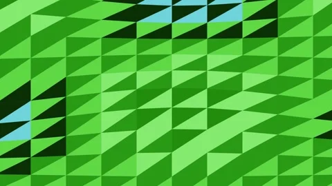 Abstract Green Geometric Triangles Mosaic Background Vídeo Stock 332126480