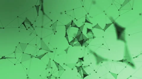 Abstract green geometrical background Stock Footage 66861693
