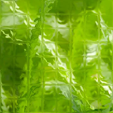 Abstract green glass texture patterns with tiled squares Stock Photos