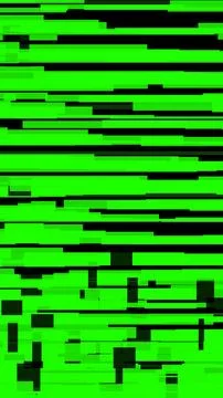 Abstract green glitch art vertical background Stock Illustration
