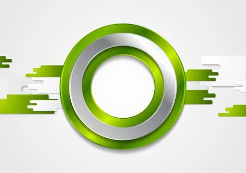 Abstract green glossy tech geometric background イラスト素材