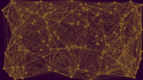 Abstract Green Glow Geometric Network Connection Background Loop Stock Footage 336540167
