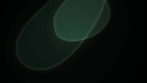 Abstract Green Glowing Blobs Morphing and Rotating on Dark Background Motio.. Stock Footage 345276999