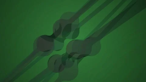 Abstract green glowing clock hands moving continuously in dark ambient space. Stock Footage 346343147