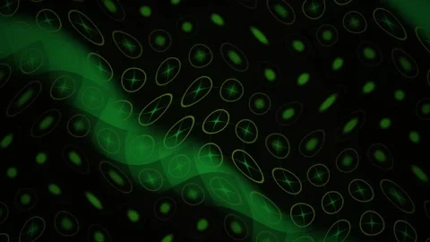 Abstract Green Glowing Geometric Pattern Motion Background. Stock Footage 341792477