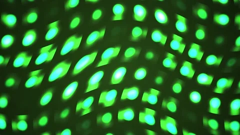 Abstract Green Glowing Light Pattern Moving in Wavy Rhythmic Motion. Stock Footage 341792498