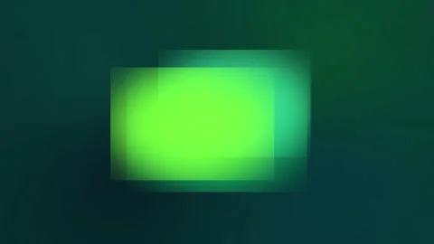 Abstract green glowing motion graphic with soft blurred rectangular shape Stock Footage 346736116