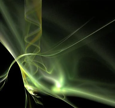 Abstract green glowing pattern on black background, design, wallpaper Stock Illustration