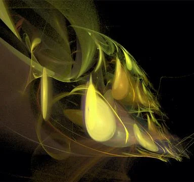 Abstract green glowing pattern on black background, design, wallpaper Stock Illustration