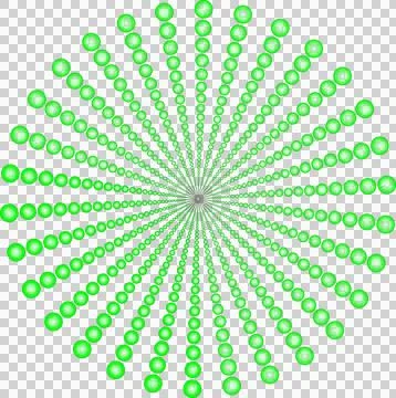 Abstract Green Glowing Sphere Perspective Background 스톡 일러스트