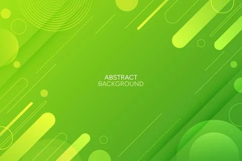 Abstract green gradient background with diagonal dynamic line and geometric .. Stock Illustration