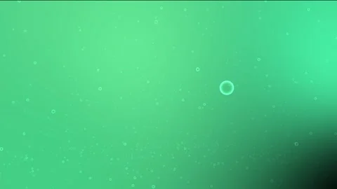 Abstract green gradient background with floating bubbles and subtle light effect Stock Footage 319826507