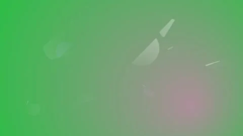 Abstract Green Gradient Background with Floating Geometric Shapes and Soft .. 스톡 일러스트